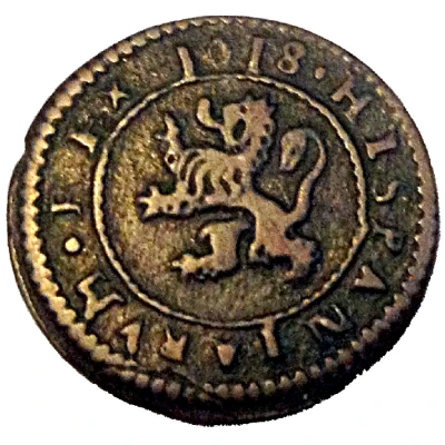 4 Maravedis - Philip III Segovia, copper back