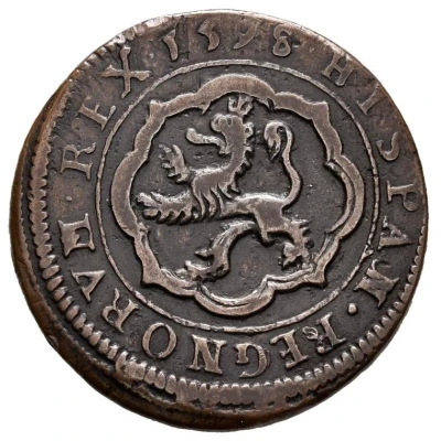 4 Maravedis - Philip III Segovia, milled back