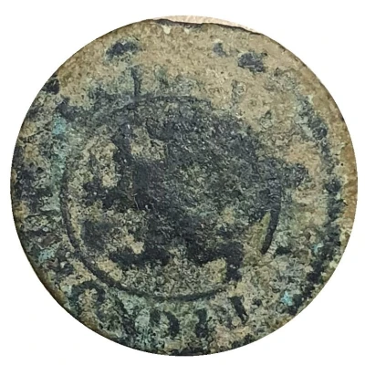 4 Maravedis - Philip III countermarked ND back