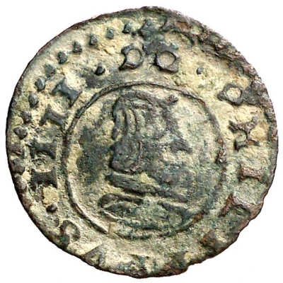 4 Maravedis - Philip IV Trujillo, shield, bust in circle front