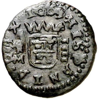 4 Maravedis - Philip IV Trujillo,shield back