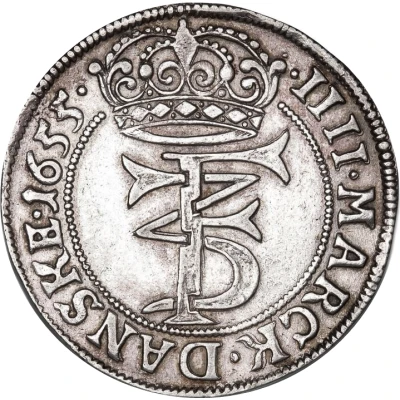 4 Mark Dansk - Frederik III Type IIA front