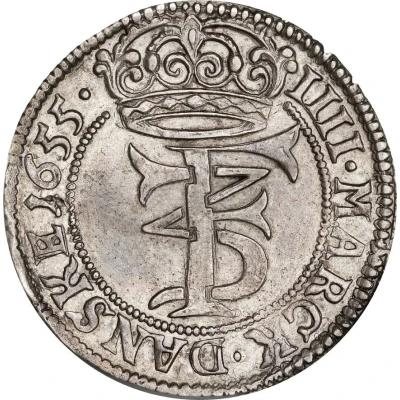 4 Mark Dansk - Frederik III Type IIB front