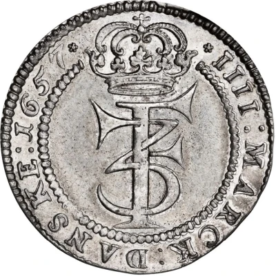 4 Mark Dansk - Frederik III Type III front