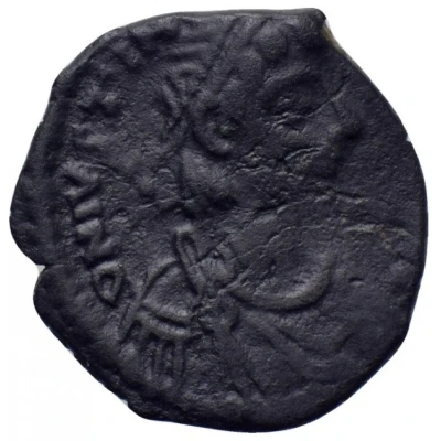 4 Nummi - Justinian I Thessalonica; Type ☧ ND front