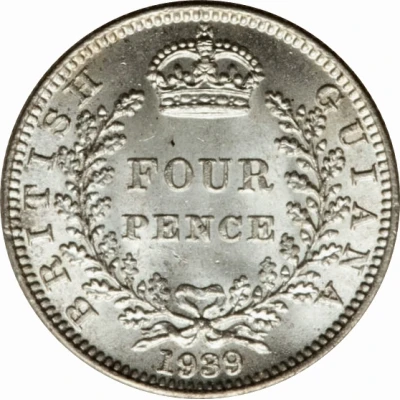 4 Pence - George VI back