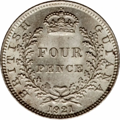 4 Pence - George V back