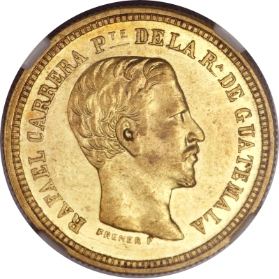 4 Pesos Rafael Carrera front