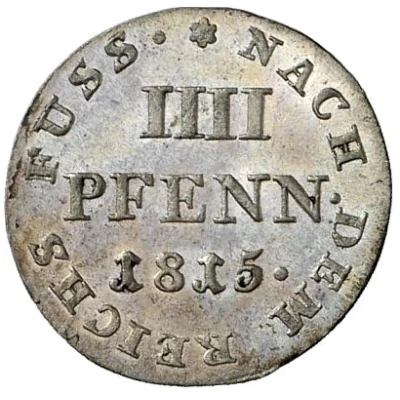 4 Pfennigs - George III back