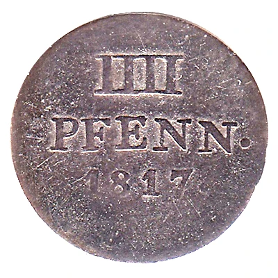 4 Pfennigs - George III back