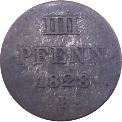 4 Pfennigs - George IV back