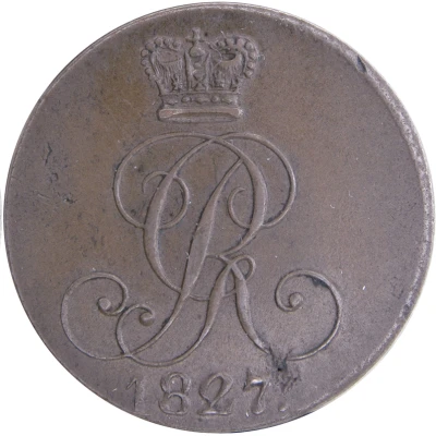 4 Pfennigs - George IV front