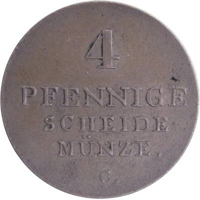 4 Pfennigs - George IV back