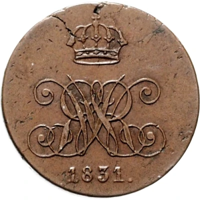 4 Pfennigs - William IV front