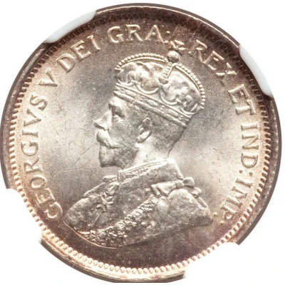 4½ Piastres - George V front