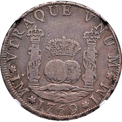 4 Reales - Charles III arms back