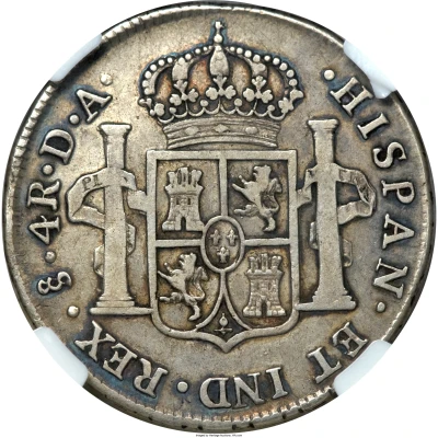 4 Reales - Charles III back