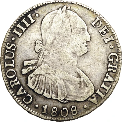 4 Reales - Charles IV front