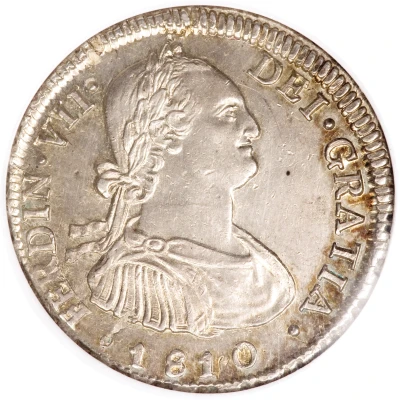 4 Reales - Ferdinand VII bust of Carlos IV front