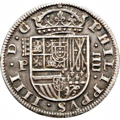 4 Reales - Philip IV Segovia,milled front