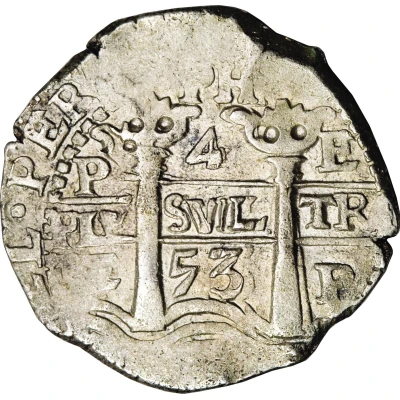 4 Reales - Philip IV back