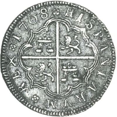 4 Reales - Philip V Valencia back