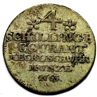 4 Schilling Courant - Frederick II back