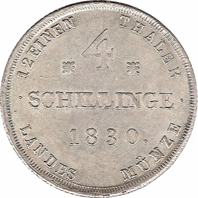 4 Schillinge - Frederick Francis I back