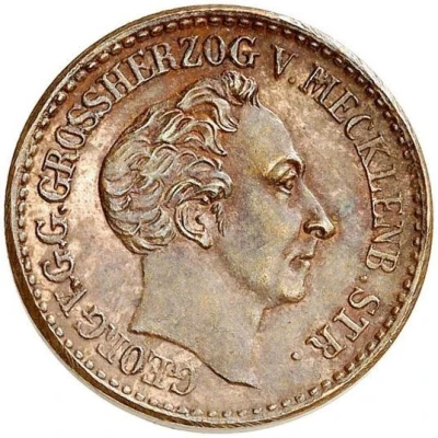 4 Schillinge - George Copper pattern strike front