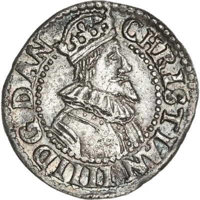 4 Skilling Dansk - Christian IV front