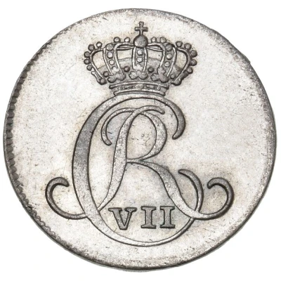 4 Skilling Dansk - Christian VII front