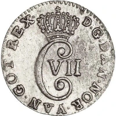 4 Skilling Dansk - Christian VII front