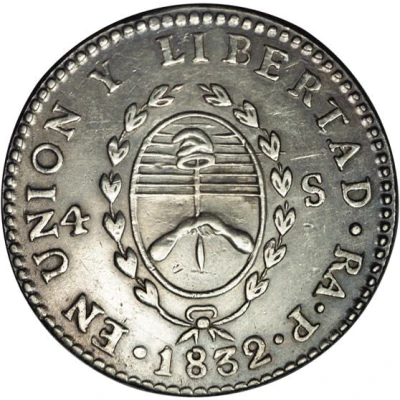 4 Soles Provincias del Rio de la Plata front