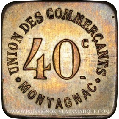 40 Centimes - Union des commerçants - Montagnac [34] ND front