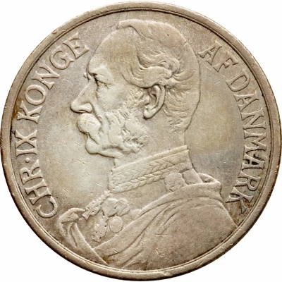 40 Cents / 2 Francs - Christian IX front