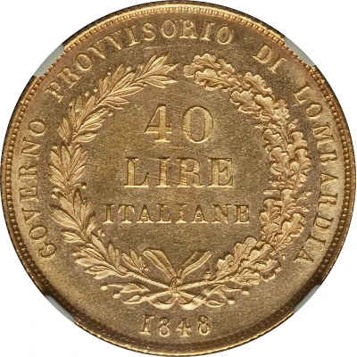 40 Lire front