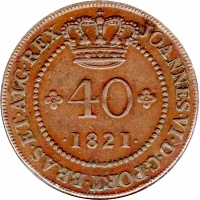 40 Reis - João VI Bahia front