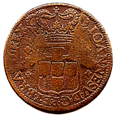 40 Réis - João V Province of Minas Gerais; Crown with 4 Arches; Lisbon front