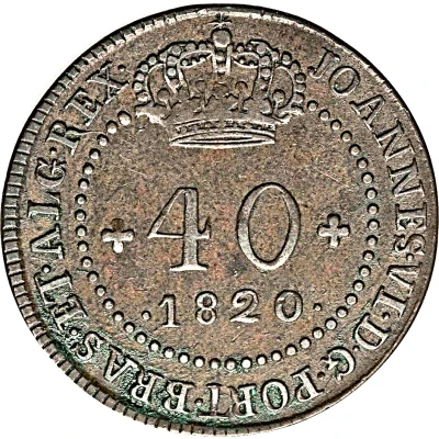 40 Réis - João VI Rio de Janeiro front