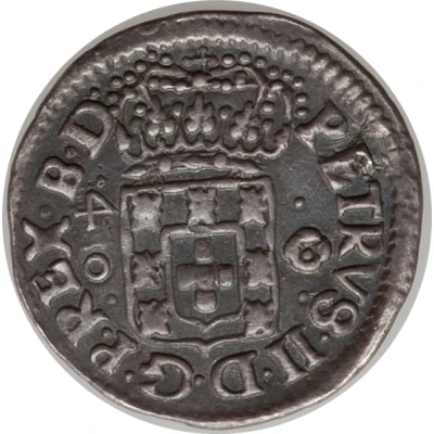 40 Réis - Pedro II Narrow Crown; Bahia ND front