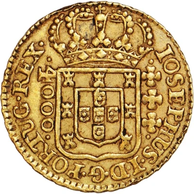 4000 Réis - José I Lisbon front