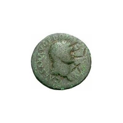 42 Nummi Countermark; As of Domitian, front