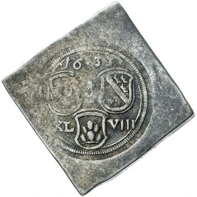 48 Klippe Kreuzer Siege coinage front