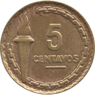 5 Centavos Abolition of Slavery back