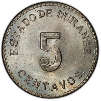 5 Centavos Estado de Durango back