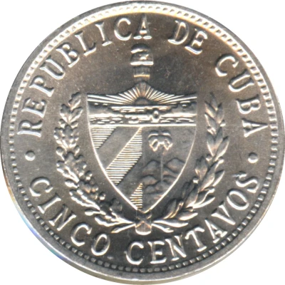 5 Centavos Patria y Libertad front