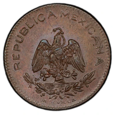 5 Centavos Pattern; Roman Numerals front