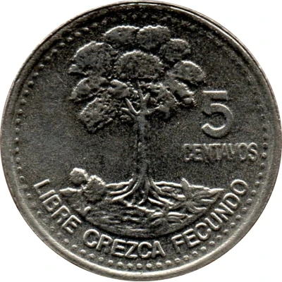 5 Centavos non-magnetic back