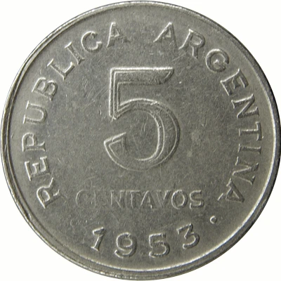 5 Centavos reeded edge front