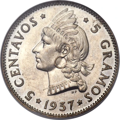 5 Centavos back